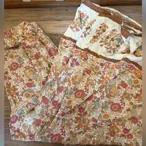 NATURAL LIFE PATTI PALAZZO WIDE LEG FLORAL PANTS SIZE SMALL IN GOOD CONDITION!